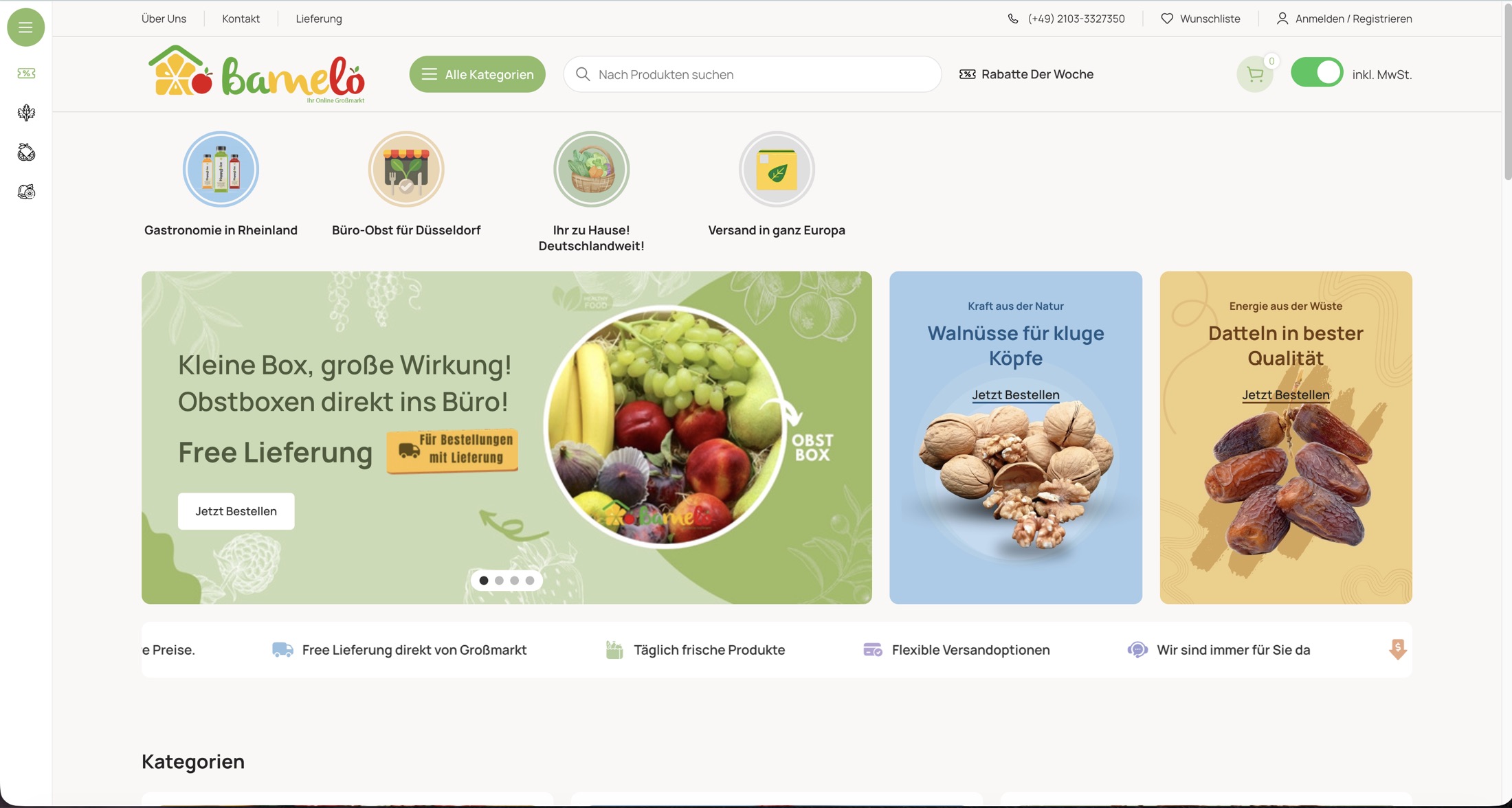 Bamelo web sitesi ekran görüntüsü