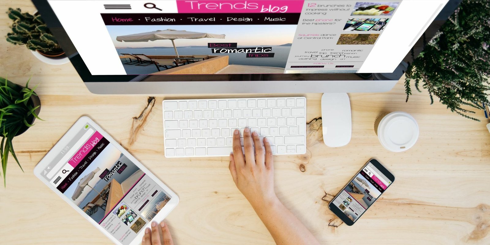 sticky headers on website design